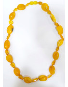 Collier Ambre Baltique Fermoir à Vis 44 cm