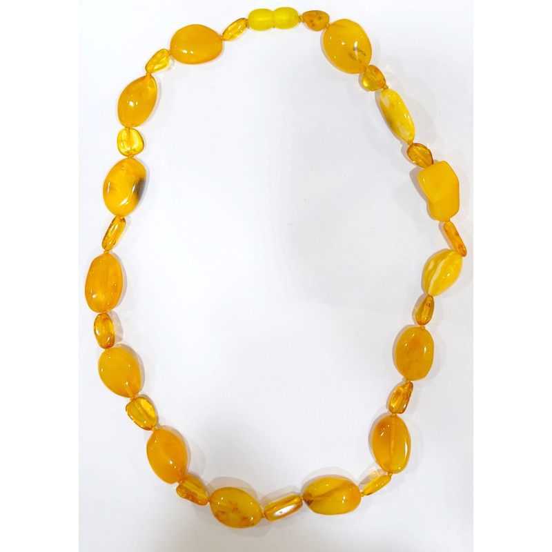 Collier Ambre Baltique Fermoir à Vis 44 cm