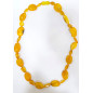 Collier Ambre Baltique Fermoir à Vis 44 cm