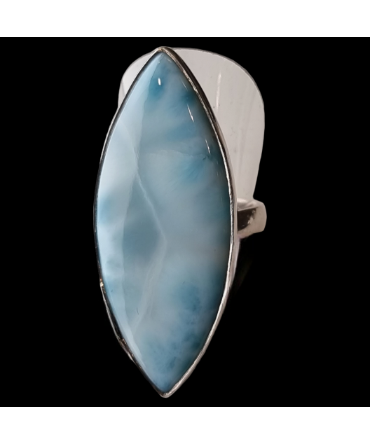 Bague Larimar Argent 925 Taille 55+ réglable