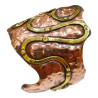 Bracelet Laiton et Cuivre Martelé et Riveté Pièce Unique PK