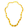 Collier Ambre Baltique Miel Opaque avec Fermoir à Vis 44 cm