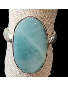 Bague Larimar argent 925 Taille 55