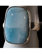 Bague Larimar argent 925 Taille 50