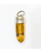 Pendentif Ambre Baltique Pointe Argent 925