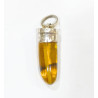 Pendentif Ambre Baltique Pointe Argent 925