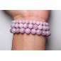 Bracelet kunzite pierres rondes