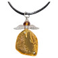 Pendentif Ambre Ange sur Cordon 42 cm