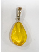 Pendentif Ambre Baltique Argent 925