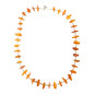 Collier Ambre Baltique Cognac avec Fermoir 48 cm