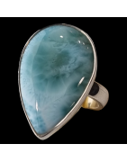 Bague Larimar argent 925 Taille 57