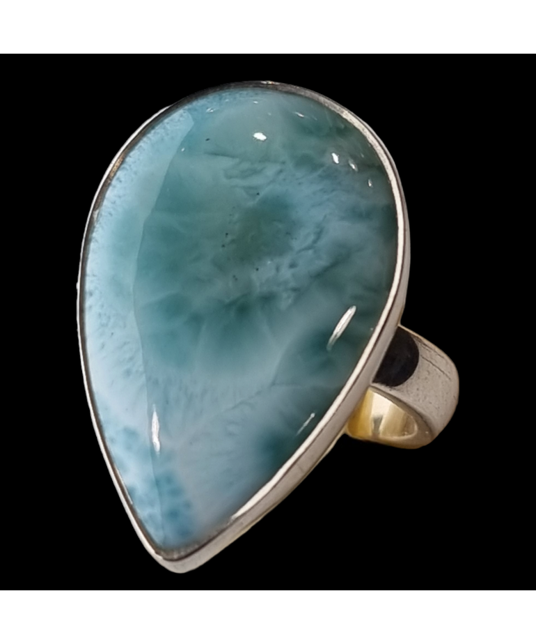 Bague Larimar argent 925 Taille 57