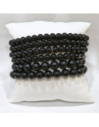 Bracelet Onyx Pierres Rondes