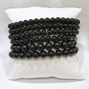 Bracelet Onyx Pierres Rondes