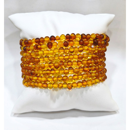 Bracelet Ambre Baltique Petites Pierres Roulées