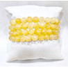 Bracelet Jade Jaune Facetté Pierres Rondes 8mm