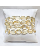 Bracelet Citrine Pierres de Forme Olive