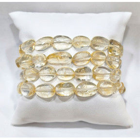 Bracelet Citrine Pierres de Forme Olive