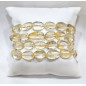 Bracelet Citrine Pierres de Forme Olive