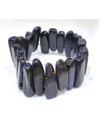 Bracelet Pierre de Nuit à Lamelles