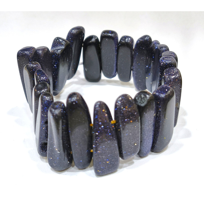 Bracelet Pierre de Nuit à Lamelles