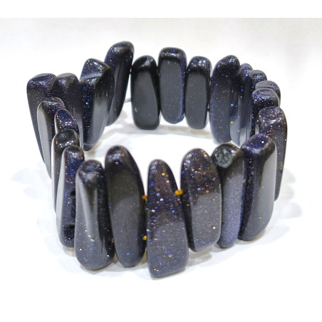 Bracelet Pierre de Nuit à Lamelles