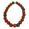Bracelet Jaspe Rouge et Rubis Zoïsite Pierres Rondes 8mm