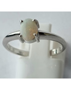 Bague Opale Argent 925 Taille 56