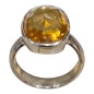 Bague Citrine Naturelle Argent 925 Taille 57