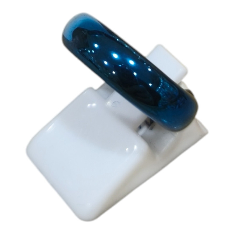 Anneau Bismuth Large Bleu