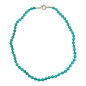 Collier Turquoise Pierres Rondes 6mm 46 cm