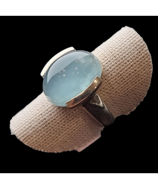 Bague Aigue marine Argent 925 Taille 57