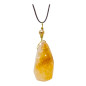 Pendentif Citrine avec Cordon Réglable