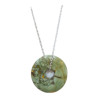 Pendentif Rhyolite Donut avec Chaîne Acier Inox 44 + 5 cm