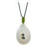 Pendentif Calcédoine avec Cordon Réglable