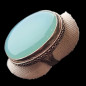Bague Agate naturelle Argent 925 Taille 57