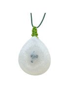 Pendentif Calcédoine avec Cordon Réglable