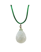Pendentif Calcédoine avec Cordon Réglable