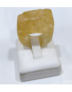 Bague Citrine naturelle Taille 51