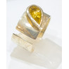 Bague Citrine Argent 925 Taille 57+