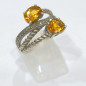 Bague Citrine de Mader Argent 925 Taille 54