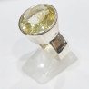 Bague Citrine Citron Argent 925 Taille 56