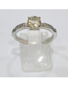 Bague Béryl Héliodore Argent 925 Taille 57