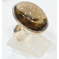 Bague Quartz fumé Argent 925 Taille 53