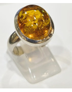 Bague Citrine Argent 925 Taille 51