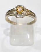 Bague Topaze Impériale Argent 925 Taille 56
