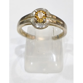 Bague Topaze Impériale Argent 925 Taille 56