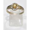 Bague Topaze Impériale Argent 925 Taille 56