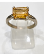 Bague Topaze Impériale Argent 925
