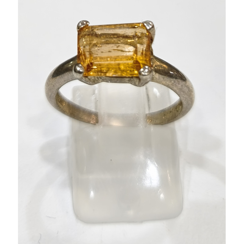 Bague Topaze Impériale Argent 925